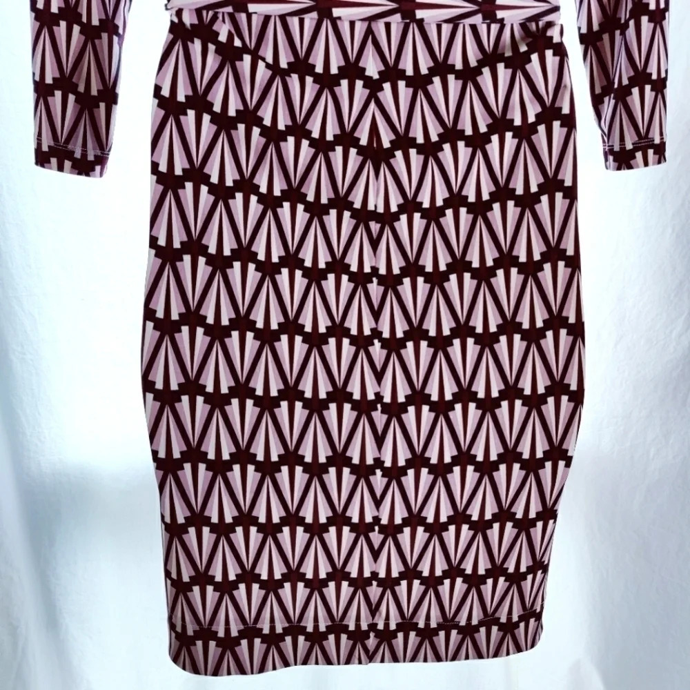 Beautiful DM Collection Geometric Shirt Dress EUC ❤️ - Picture 9 of 14